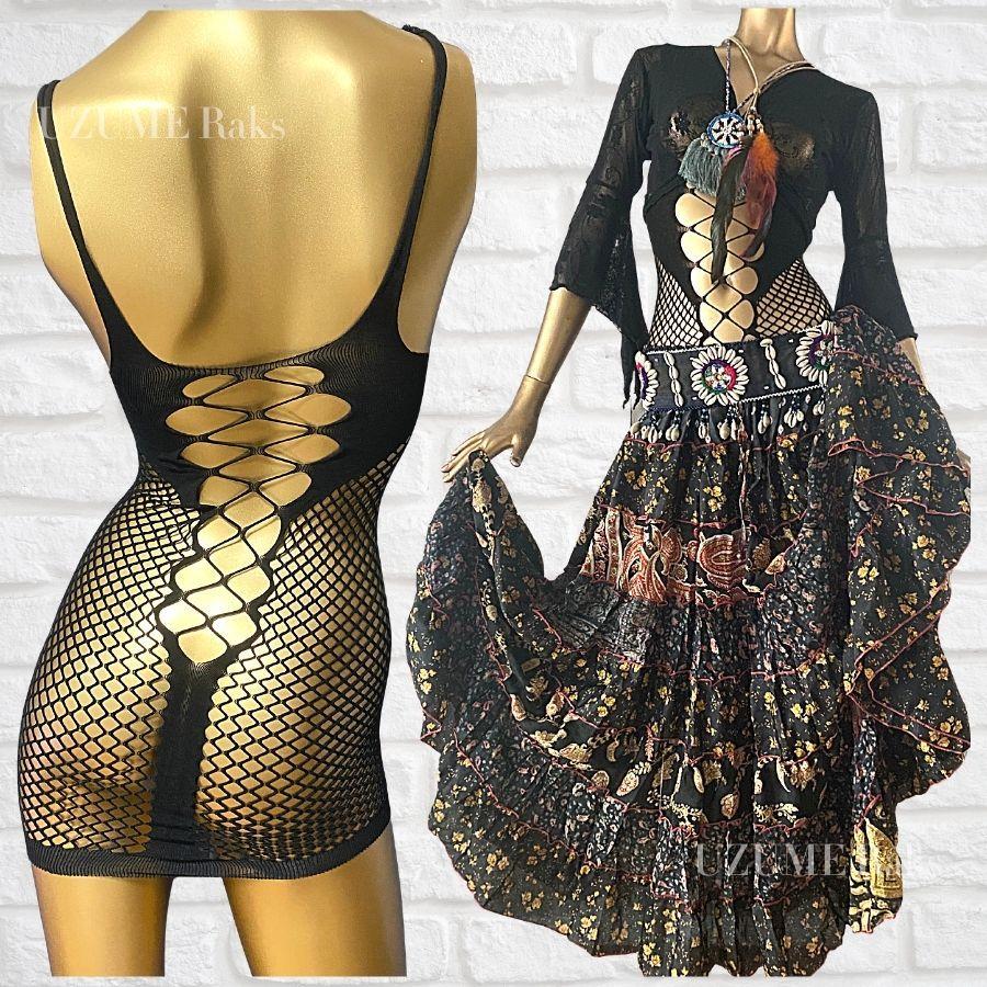 ボディーネット トップス トライバル ジプシー 衣装 001 005 006 Uzume Raks 通販 Yahoo ショッピング