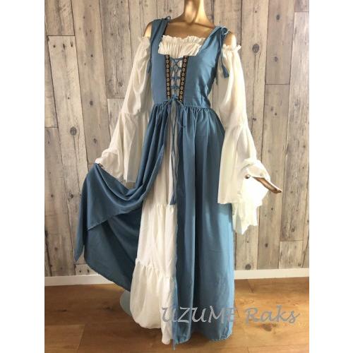 再入荷 ルネサンス ドレス バタフライ スリーブ 前開きガウン付き チャコールグレー 衣装セット 001 030 019 Uzume Raks 通販 Yahoo ショッピング