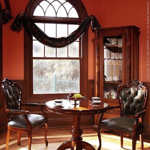 イタリア 家具 ヴェローナクラシック ガラスキャビネット W75 輸入家具