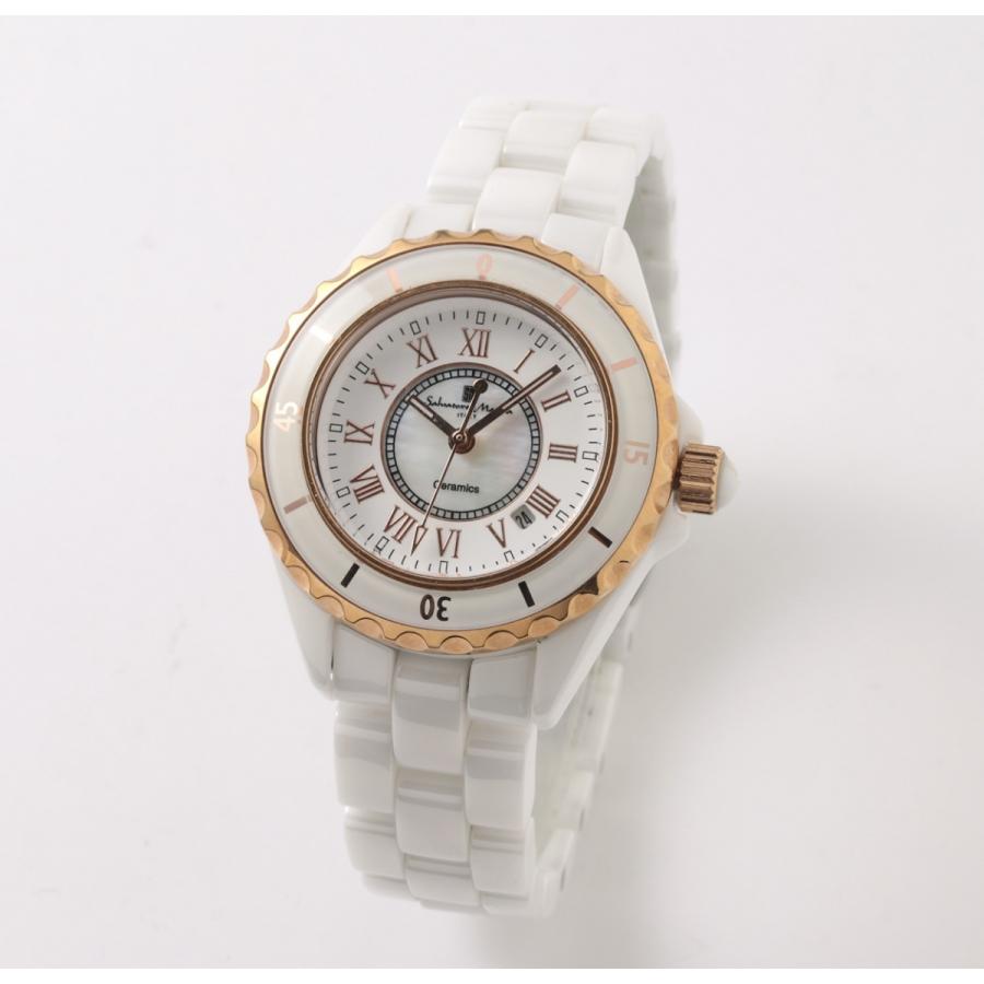 超格安価格 レディース かっこいい時計 Sm Marra Salavatore サルバトーレマーラ スタイリッシュ時計 セラミック時計 腕時計 カラー ホワイト アラビア Abotica Com Br