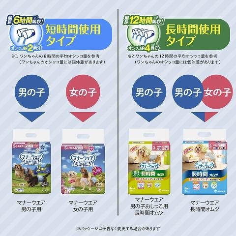 マナーウェア 男の子用 Mサイズ 42枚入 /マナーウェア 犬 おむつ