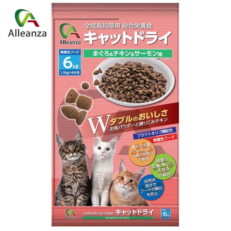猫用ドライフードまぐろ＆サーモン6kg/キャットフード ドライ : V