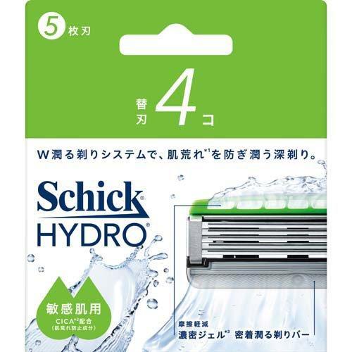 シック ハイドロ 敏感肌 替刃 4個入/剃刀 髭剃り : Vドラッグヤフー店