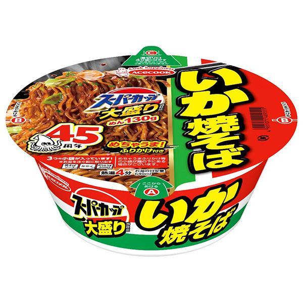 カップ焼きそば セット エースコック スーパーカップ 大盛り いか焼そば 166g×12個セット