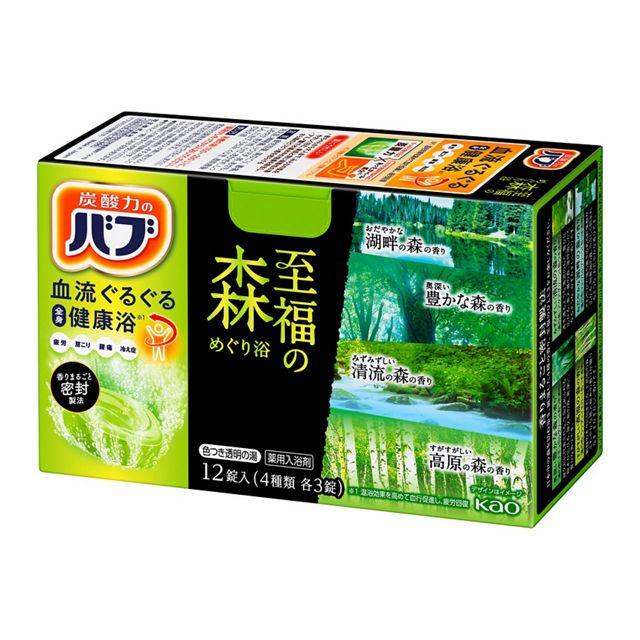 花王 バブ 至福の森めぐり浴 12錠 /バブ 入浴剤 : Vドラッグヤフー店