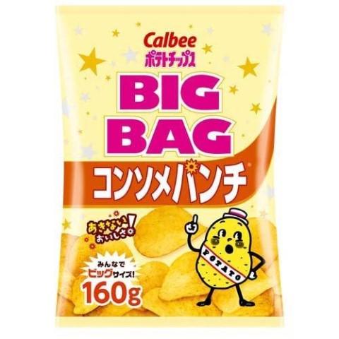 カルビーポテトチップス ビッグバッグ コンソメパンチ 160gx12個