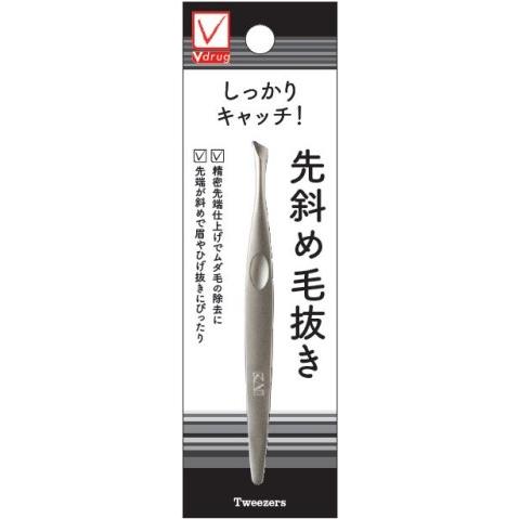 Vcheck 先斜め毛抜き/脱毛 毛抜き : Vドラッグヤフー店 - 通販