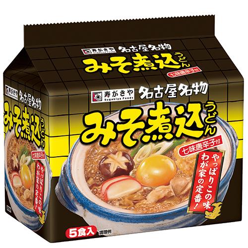 寿がきや みそ煮込みうどん 5食入×6個セット/インスタント うどん : V