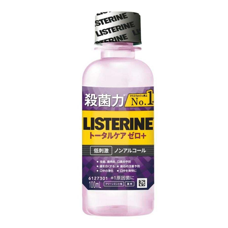 薬用リステリン トータルケアゼロプラス ノンアルコール クリーンミント味 １００ｍｌ /薬用リステリン 洗口液 マウスウォッシュ デンタルリンス｜v-drug