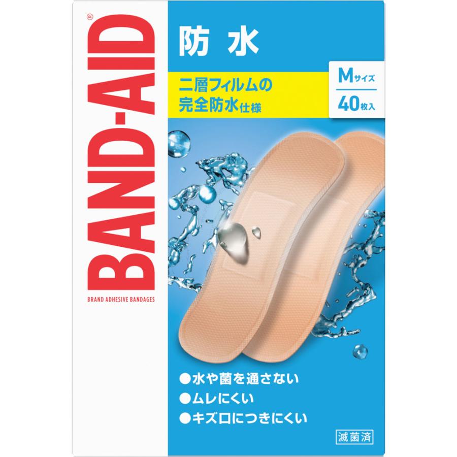 バンドエイド 防水 Mサイズ 40枚/絆創膏 傷テープ : Vドラッグ