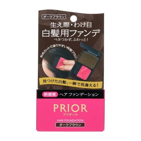 資生堂 プリオールヘア ヘア ファンデーション ダークブラウン 3．6ｇ/ プリオールヘア 部分用ヘアカラー｜v-drug