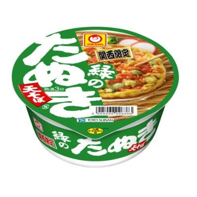 マルちゃん 緑のたぬき天そば 関西 101g×12個セット /緑のたぬき