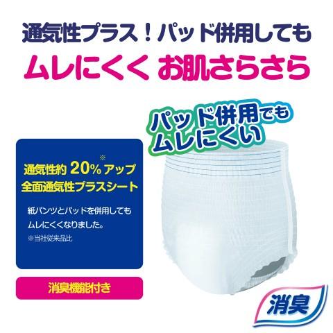 大王製紙 アテント うす型さらさらパンツ 通気性プラス L男女共用