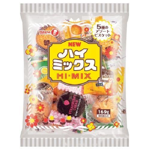 宝製菓 ニューハイミックス 5種のアソートビスケット 169g×12個セット