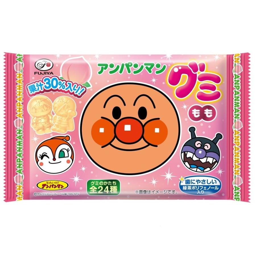 不二家 アンパンマングミ もも 6粒×20個セット/グミ お菓子 : V