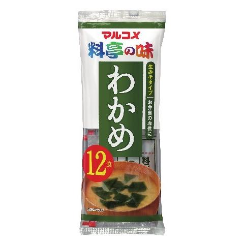 料亭の味 生みそ汁わかめ 12食×12個セット/ 料亭の味 味噌汁 インスタント｜v-drug