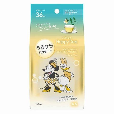 マンダム ハッピーデオ ボディシート うるサラホワイトティー 36枚/汗