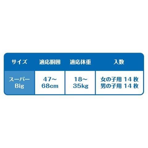moony ムーニーマン スーパービッグ 女の子用 14枚 (6個セット 1 moony ムーニーマン スーパービッグ 女の子用 14枚 (6個セット 1