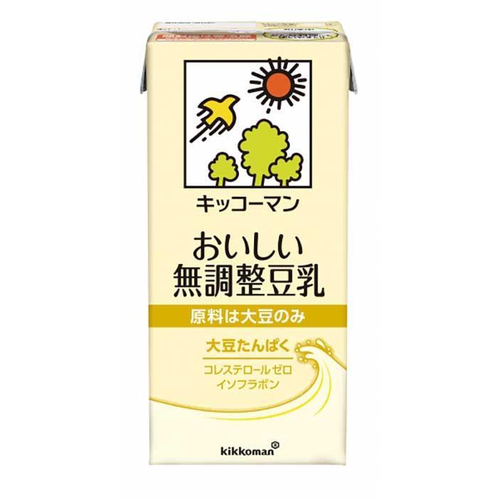 お一人様3ケースまで】キッコーマン おいしい無調整豆乳1L×6本セット
