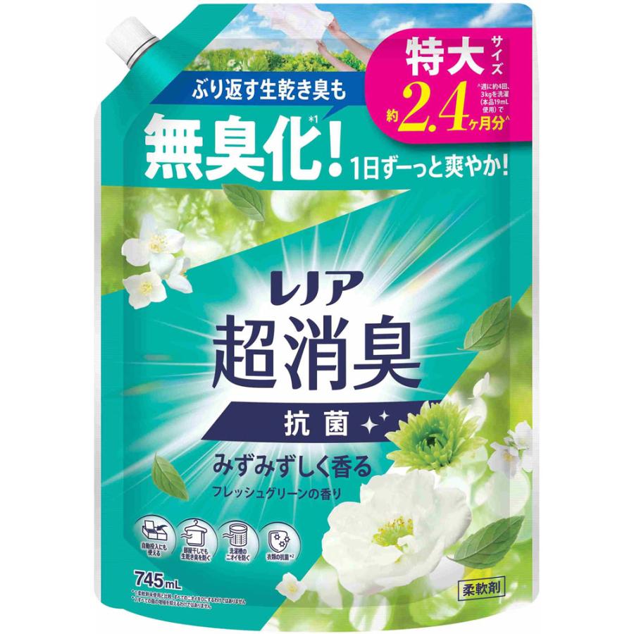 レノア超消臭フレッシュグリーン詰替特大 745mL/柔軟剤 : V
