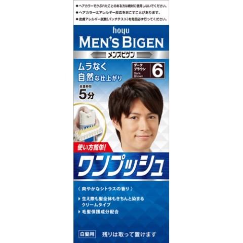 メンズビゲン  ワンプッシュ６  ４０ｇ＋４０ｇ /メンズビゲン 白髪染め ヘアカラー 男性用｜v-drug