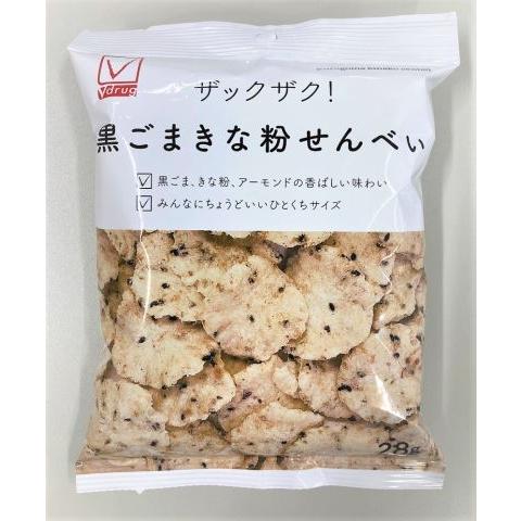 Vチェック 黒ごまきな粉せんべい28g×12個セット/せんべい お Vチェック 黒ごまきな粉せんべい28g×12個セット/せんべい お