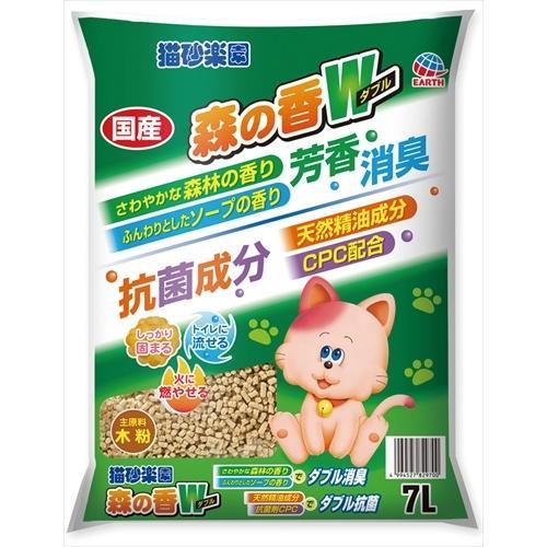 この猫専用品 猫砂楽園森の香ダブル7L/ 猫砂 : Vドラッグヤフー店 - 通販 - Yahoo
