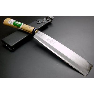 鋼典 カネノリ 鍛造 鋼付鞘鉈 210mm C-5 ナタ : 岐阜関刃物工房V.ROAD