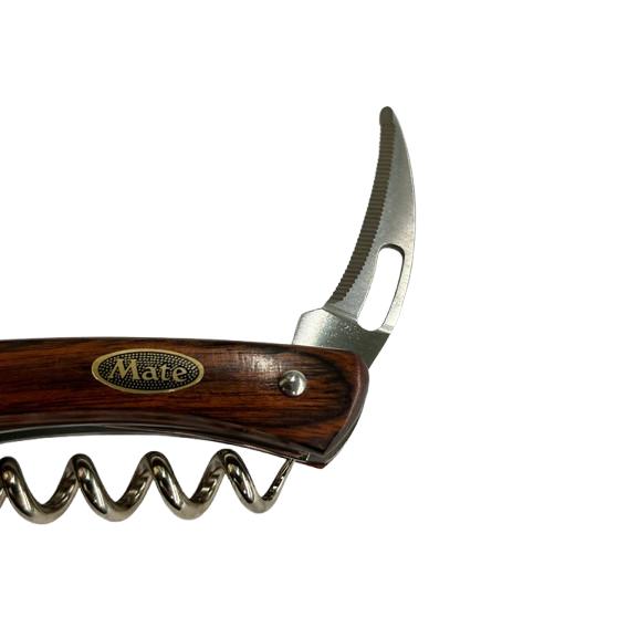 Mate ソムリエナイフ ステンレス 木柄 グリップ F-20WS マホガニ F
