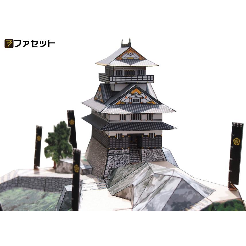 送料無料 ファセット ペーパークラフト 日本名城シリーズ1／300 金