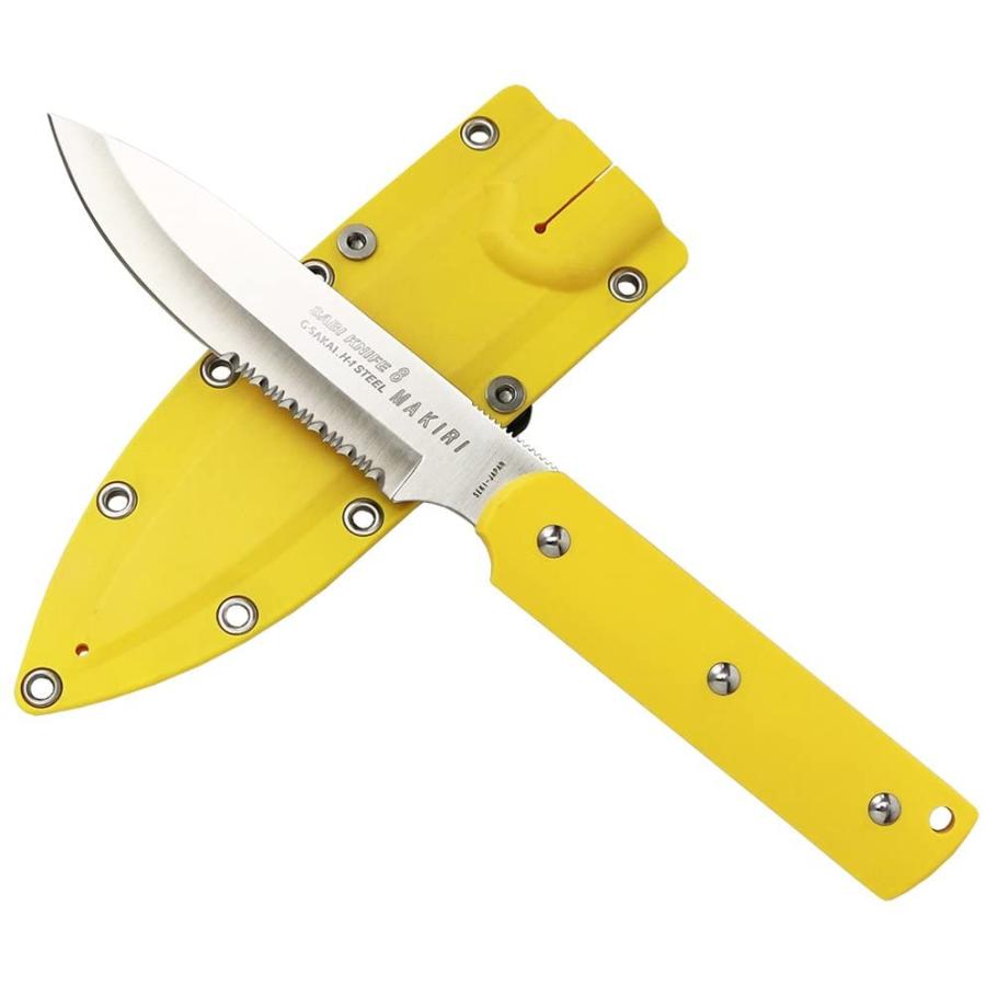 G.SAKAI サビナイフ8 マキリスポーツ 直刃 半波刃 3色 : 岐阜関刃物