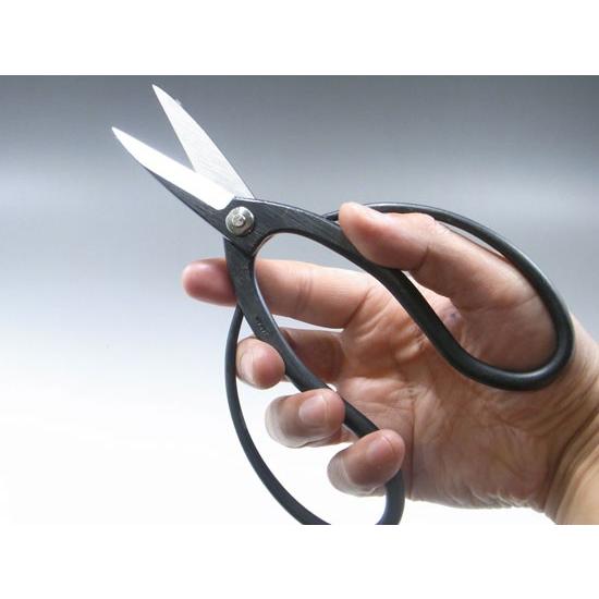 盆栽鋏 兼進作 かねしん 青紙 青鋼 全長180mm No.40F : 岐阜関刃物工房