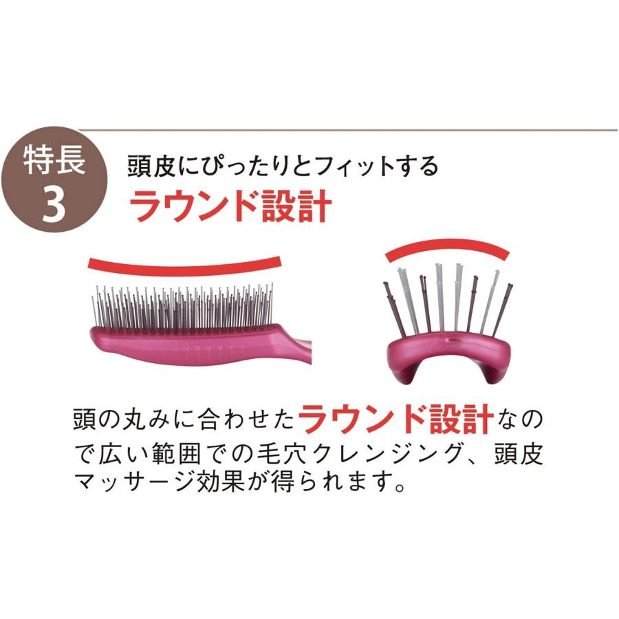 宅配便送料無料　貝印 ドクターズスカルプケア　ブラシショート ヘアブラシ スタイリング ブラック 1個  KQ1602｜v-road1｜08