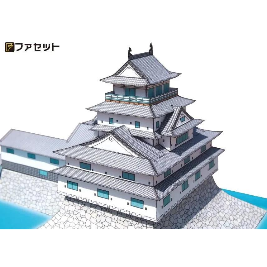 ファセット ペーパークラフト 日本名城シリーズ1／300 復元 萩城