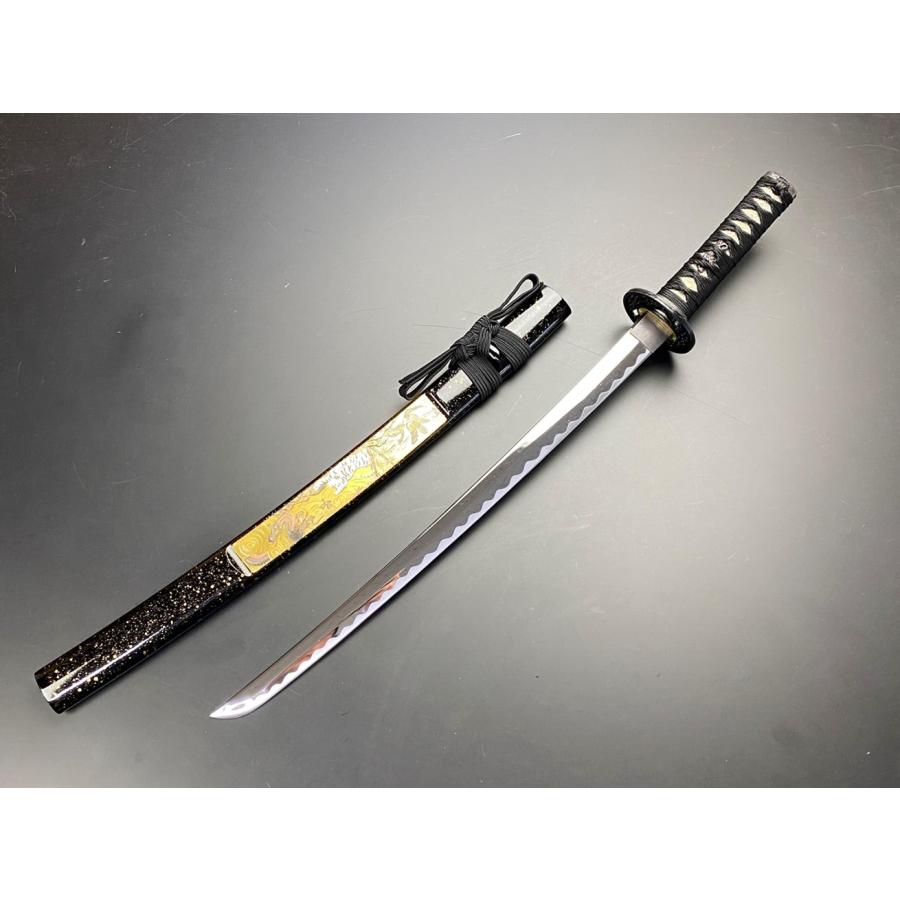 濃州正恒作 模造刀 美術刀剣 彫金 小刀 龍虎鷹 3 点セット 折紙