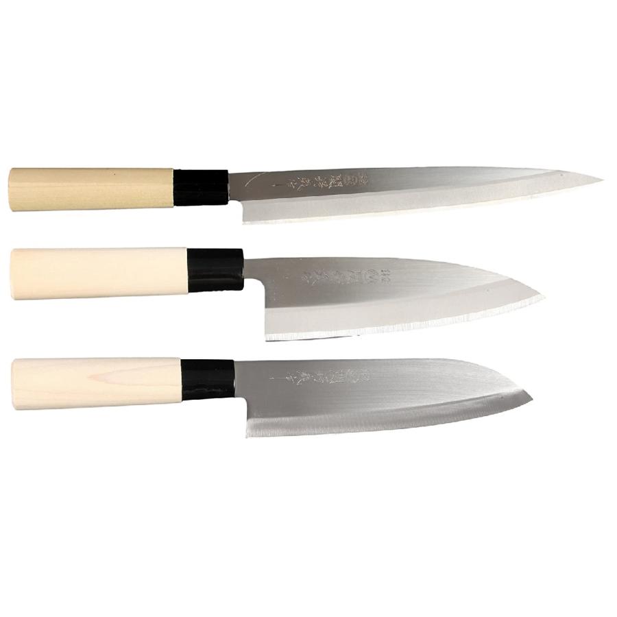 新生活 岐阜 関 関鍔蔵 三徳 出刃 刺身 包丁3点セット 宅配便送料無料