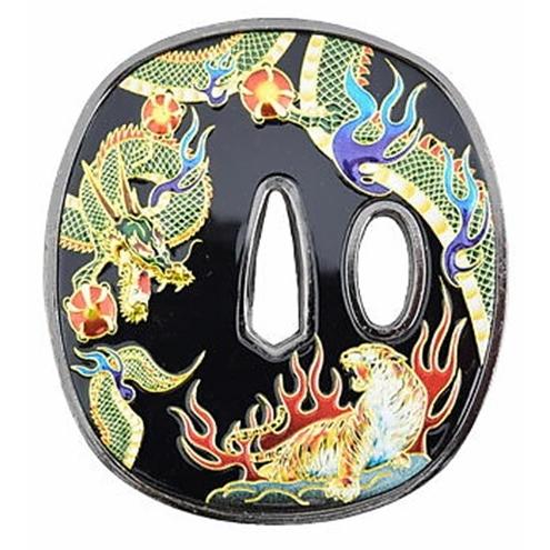 刀剣用鍔 彫金 龍の図 TU-2 送料無料 : 岐阜関刃物工房V.ROAD Yahoo店