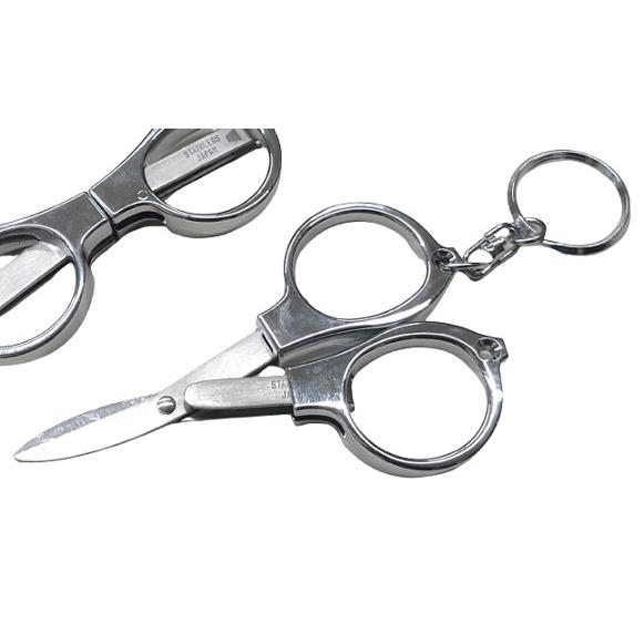 送料無料 V.ROAD メガネはさみ キーホルダー付き シルバー めがね