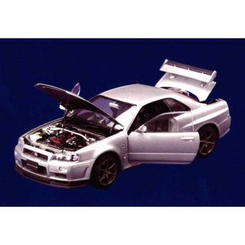 ニッサン スカイライン Gt R R34 Vスペックii シルバー 1 24 エブロ バリュートイズ Valuetoys 通販 Yahoo ショッピング