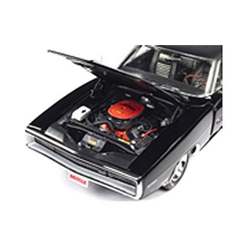 1970 ダッジ チャージャー R/T ヘミングス グロスブラック （1/18 アメリカンマッスルAMM1302）｜v-toys｜02