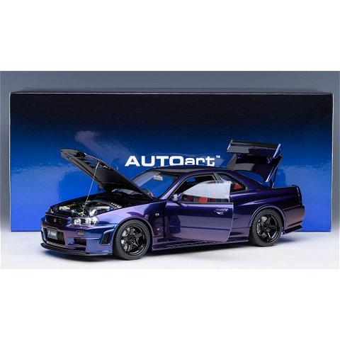 ニスモ R34 GT-R Z-tune ミッドナイトパープルIII （1/18 オートアート77464）｜v-toys｜07