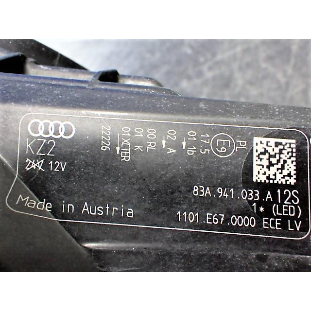 3867 アウディ Q3 F3 83A 左ライト LED 83A.941.033.A 美品 : V TRUST