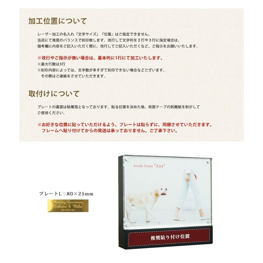 万丈（VANJOH） フォトフレーム オリジナル名入れプレート付き