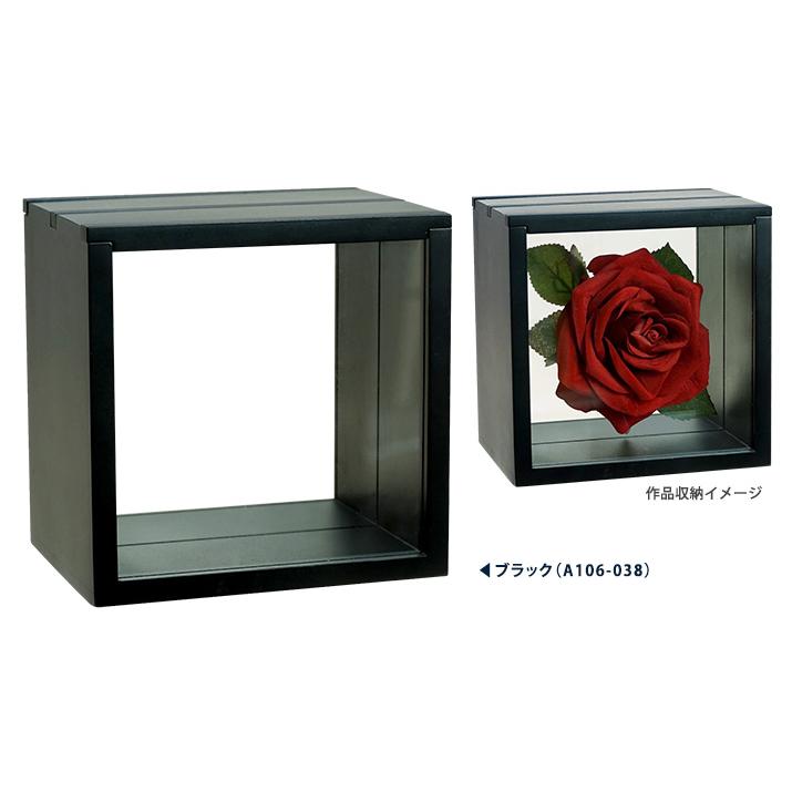 フローティングフレーム 立体額縁 3スライドBOXフロート 15角(150x150x120mm) ホワイト/ブラック/ナチュラル ボックス型フレーム 万丈 |  | 02