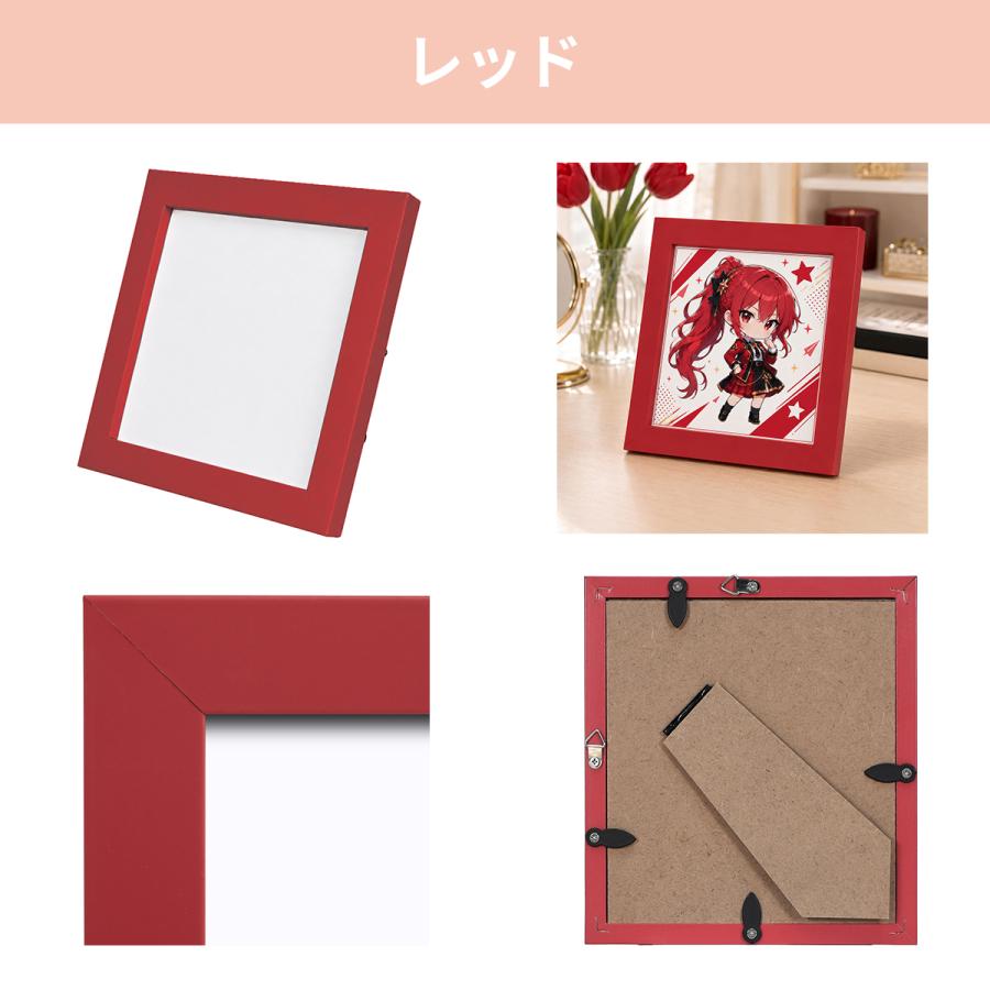 ミニ色紙額 UVカット パレット 色紙 額縁 フレーム 寸松庵 136×121mm