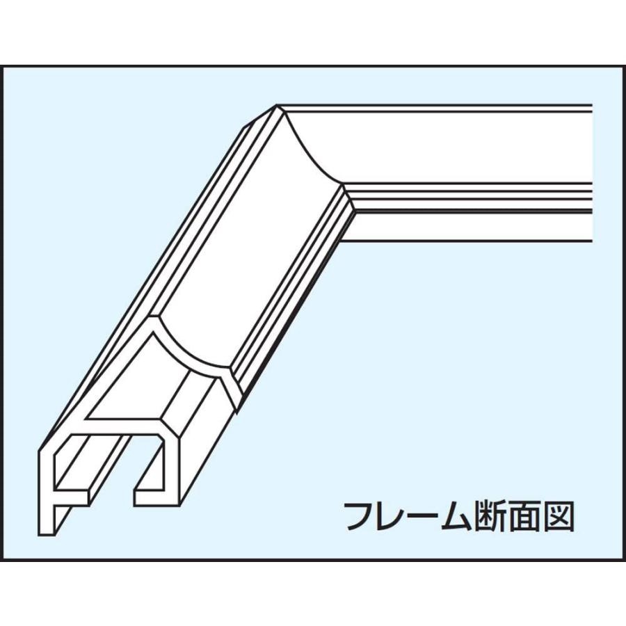 受発注品 ナカバヤシ アルミ製 賞状額 A3（JIS規格）フ-KA-20-S 用紙サイズ420x297mm｜v-vanjoh｜02