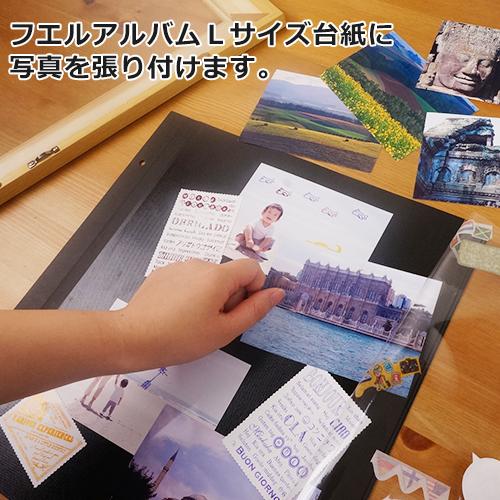ナカバヤシ フエルアルバム Lサイズ台紙対応 アルバム台紙フレーム