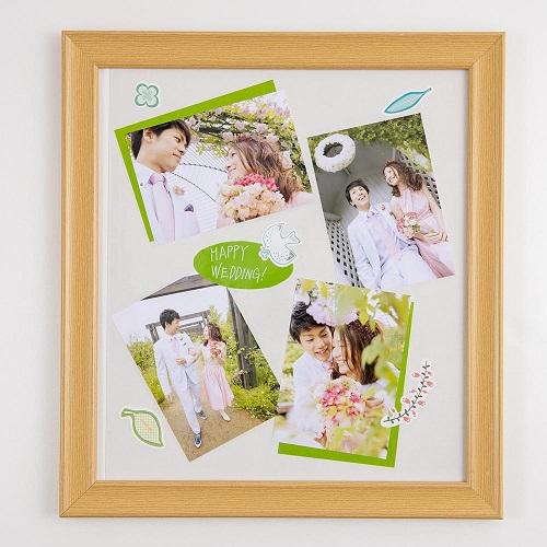 ナカバヤシ フエルアルバム Lサイズ アルバム台紙＆フレーム ブラウン