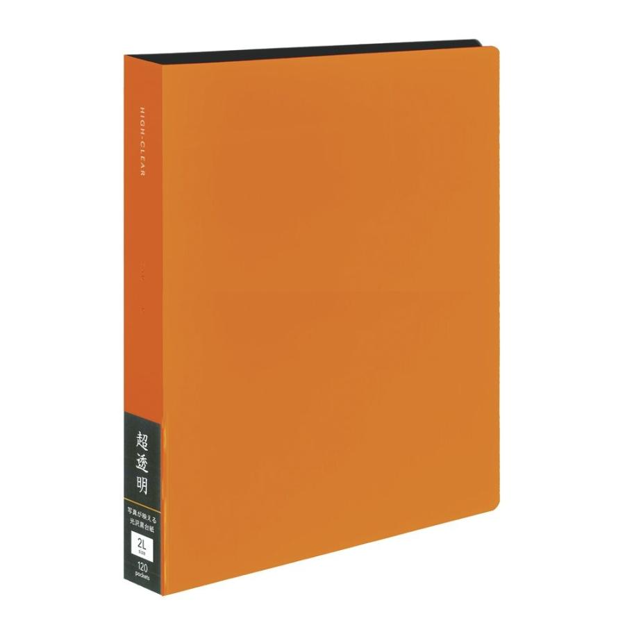 受発注商品 フォトアルバム ナカバヤシ 黒台紙「超透明」 2L判2段 120