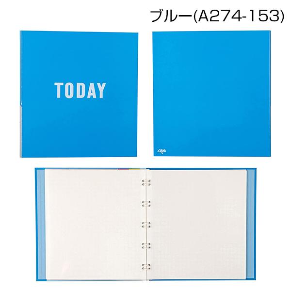 ナカバヤシ フリーアルバム　100年台紙A4 10冊セット ナカバヤシ 受発注品 ライトアルバム セミサイズ 10穴バインダー